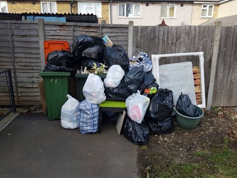 Construction site cleanup in Palmers Green