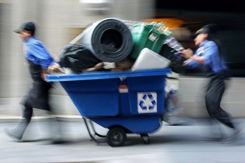 Operatives wearing PPE during a residential clearance
