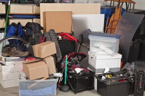Happy homeowner with a clean garage